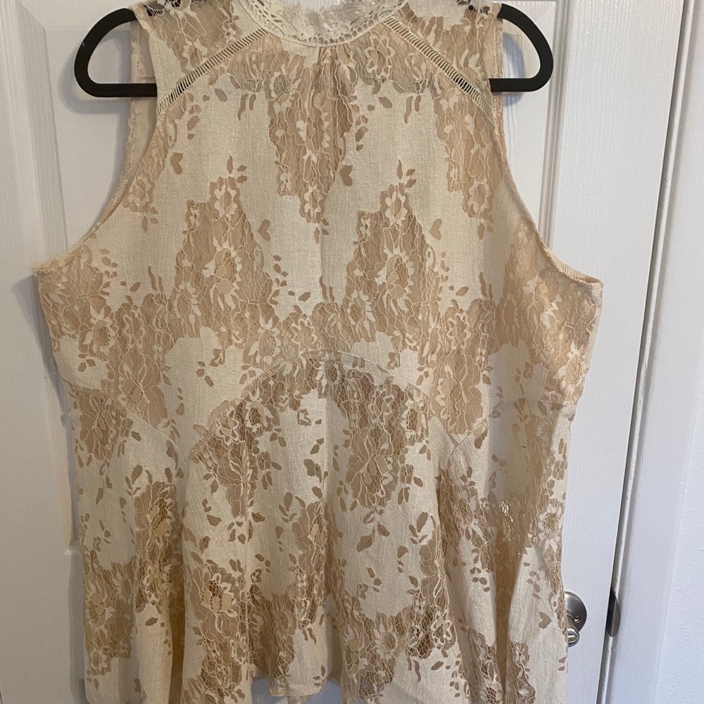 Beautiful cream colored lace top